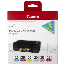 Картридж CANON PGI-29 C MULTIPACK для Pixma Pro 1(голубой, пурпурный, желтый, фото-голубой, фото-пурпурный, красный)