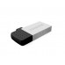 Флеш накопитель 16GB Transcend JetFlash 380, USB 2.0,OTG,металл серебро (TS16GJF380S)