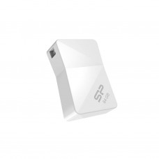 Флеш накопитель 16GB Silicon Power Touch T08, USB 2.0, Белый (SP016GBUF2T08V1W)