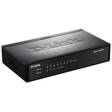 D-Link DES-1008P Неуправляемый коммутатор с 8 портами 10/100Base-TX (4 порта с поддержкой PoE) (DES-1008P/C1A)