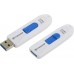 Флеш накопитель 64GB Transcend JetFlash 790, USB 3.0, Белый/Синий (TS64GJF790W)