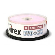 Диск DVD+RW Mirex 4.7 Gb, 4x, Cake Box (10), (10/300) (202639)