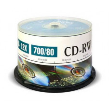 Диск CD-RW Mirex 700 Mb, 12х, Cake Box (50), (50/300) (204169)