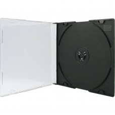 Бокс Mirex для CD/DVD пластиковый Slim Case черный (200 шт.) (1057617)