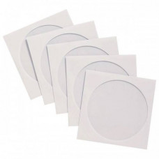 Mirex Конверт для CD бумажный с окном, с вырубным язычком, белый (100шт.) (1057702)