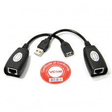 Адаптер-удлинитель USB-AMAF/RJ45, по витой паре до 45m , VCOM <CU824> (CU824_215528)