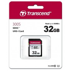 Флеш карта SD 32GB Transcend SDHC UHS-I U1 (TS32GSDC300S)