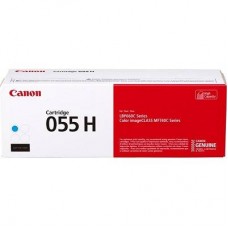 Картридж CANON 055H C голубой, увеличенной емкости (Cartridge 055HC)