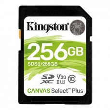 KINGSTON TECHNOLOGY Флеш карта SD 256GB Kingston SDXC Class 10 UHS-I U3 V30  Canvas Select Plus 100Mb/s (SDS2/256GB)