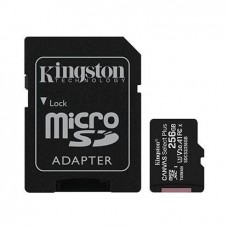 KINGSTON TECHNOLOGY Флеш карта microSD 256GB Kingston microSDXC Class 10 UHS-I U1 Canvas Select Plus (SD адаптер) 100MB/s (SDCS2/256GB)
