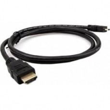 VCOM Кабель HDMI-19M --- MicroHDMI-19M ver 2.0+3D/Ethernet,1m Telecom <TCG206-1M> (TCG206-1M_844166)