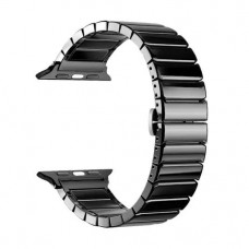 Deppa Ремешок Band Ceramic для Apple Watch 38/40 mm, керамический, черный. (D_47119)
