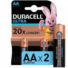 Батарейки Duracell LR6-2BL Ultra (AA) (Б0038759_5000394058712)