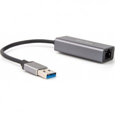 VCOM Кабель-переходник USB 3.0 (Am) --) LAN RJ-45 Ethernet 1000 Mbps, Aluminum Shell,Telecom (TU312M) (TU312M_470428)