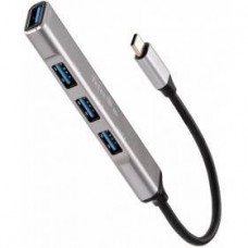 VCOM Переходник USB 3.1 Type-C--)USB3.0+3 USB2.0, Aluminum Shell, 0.2м Telecom (TA308C) (TA308C_049750)