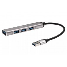 VCOM New Переходник USB 3.0 --)USB3.0+3 USB2.0, Aluminum Shell, 0.2м Telecom  (TA308U_049743)