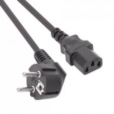 Кабель компьютер --) розетка 220V ( угловая Евровилка) (VDE) 3G*1.5mm2 VCOM, 1,8м (CE021-CU1.5-1.8M_274211)