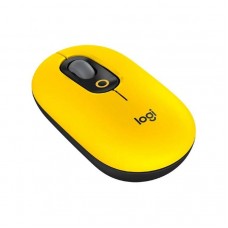 LOGITECH Мышь беспроводная POP MOUSE WITH EMOJI, оптическая, 4000 dpi, Bluetooth/Радио, желтый. (910-006546)