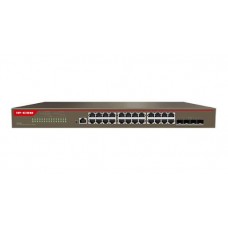 IP-COM G5328X управляемый коммутатор 3 уровня, 24 порта 10/100/1000Base-T Ethernet и 4 независимых порта 10G SFP+