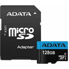 Флеш карта microSD 128GB A-DATA microSDHC Class 10 UHS-I A1 100/25 MB/s (SD адаптер) (AUSDX128GUICL10A1-RA1)