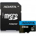 Флеш карта microSD 256GB A-DATA microSDHC Class 10 UHS-I A1 100/25 MB/s (SD адаптер) (AUSDX256GUICL10A1-RA1)