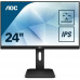 МОНИТОР 23.8" AOC 24P1 Black с поворотом экрана (IPS, LED, 1920x1080, 5 ms, 178°/178°, 250 cd/m, 50M:1, +DVI, +HDMI 1.4, +DisplayPort 1.2, +4xUSB 3.0, +MM)