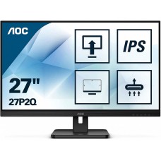 МОНИТОР 27" AOC 27P2Q Black с поворотом экрана (IPS, 1920x1080, 75Hz, 4 ms, 178°/178°, 250 cd/m, 50M:1, +DVI, +HDMI, +DisplayPort 1.2, +4xUSB 3.2, +MM)
