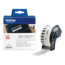 Пленочная клеящаяся лента Brother DK22211 (белая, ширина 29 мм x 15.24 м)