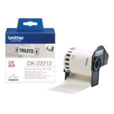 Пленочная клеящаяся лента Brother DK22212 (белая, ширина 62 мм x 15.24 м)