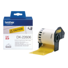 Пленочная клеящаяся лента Brother DK22606 (желтая, ширина 62 мм x 15.24 м)