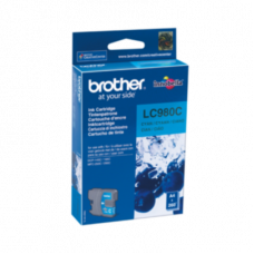 Картридж Brother LC980C DCP-145C/165/195C/375CW, MFC-250C/290C синий (Cyan), 260 стр. (5% заполнение)