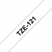 BROTHER Наклейка ламинированная TZ-E121 (9 мм черн/прозр) (TZE121)