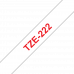 BROTHER Наклейка ламинированная TZ-E222 (9 мм красн/бел) (TZE222)