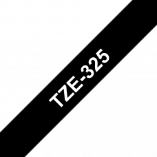BROTHER Наклейка ламинированная TZ-E325 (9 мм бел/черн) (TZE325)
