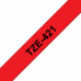 BROTHER Наклейка ламинированная TZ-E421 (9 мм черн/красн) (TZE421)
