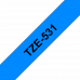 BROTHER Наклейка ламинированная TZ-E531 (12 мм черн/син) (TZE531)