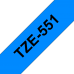 BROTHER Наклейка ламинированная TZ-E551 (24 мм черн/син) (TZE551)