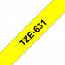 BROTHER Наклейка ламинированная TZ-E631 (12 мм черн/желт) (TZE631)