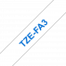 BROTHER Наклейка ткань TZ-EFA3 (12 мм син/бел) (TZEFA3)
