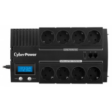 CyberPower ИБП Line-Interactive BR1000ELCD 1000VA/600W USB/RJ11/45 (4+4 EURO)