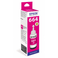 Контейнер EPSON T6643 с пурпурными чернилами для L100/L110/L210/L300/L355 (C13T66434A)