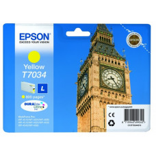 Картридж EPSON T7034 желтый для WP-4015/4095/4515/4595 (C13T70344010)