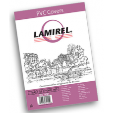 Fellowes Обложки Lamirel Transparent A4, PVC, красные, 150мкм, 100 шт. (LA-78781)