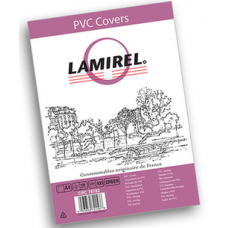 Обложки Lamirel Transparent A4, PVC, зеленые, 150мкм, 100 шт.