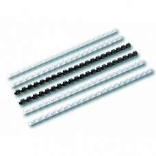 Пружины для переплета пластиковые Lamirel,  8 мм. Цвет: белый, 100 шт в упаковке.
