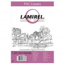 Fellowes Обложки Lamirel Transparent A4, PVC, прозрачные, 200мкм, 100шт (LA-78682)