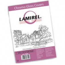 Fellowes Обложки Lamirel Chromolux A4, картонные, глянцевые, цвет: синий, 250г/м, 100шт (LA-78690)