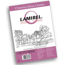 Fellowes Обложки Lamirel Chromolux A4, картонные, глянцевые, цвет: черный, 250г/м, 100шт (LA-78692)