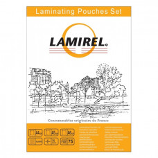 Fellowes Пленка для ламинирования  Lamirel, набор А4, A5, A6 - по 25 шт каждого формата, 75мкм, 75 шт. (LA-78787)