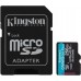 KINGSTON TECHNOLOGY Флеш карта microSD 256GB Kingston microSDXC Class 10 UHS-I U3 V30 Canvas Go Plus (SD адаптер) 170MB/s (SDCG3/256GB)